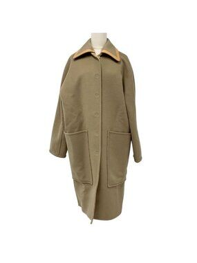 Louis Vuitton Removable Color Double Face Coat Monogram Outerwear Brown